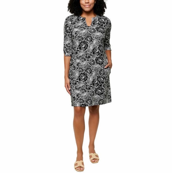 Hang Ten Sun Dress, 3/4 Sleeve, UPF Sun Protection - Picture 15 of 16